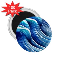 Sunny Ocean Wave 2 25  Magnets (100 Pack)  by GardenOfOphir