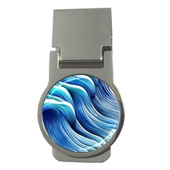 Sunny Ocean Wave Money Clips (round)  by GardenOfOphir