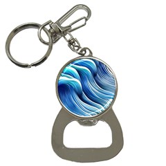 Sunny Ocean Wave Bottle Opener Key Chain by GardenOfOphir