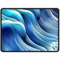 Sunny Ocean Wave Fleece Blanket (large) by GardenOfOphir