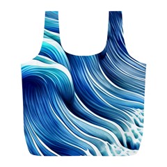 Sunny Ocean Wave Full Print Recycle Bag (l) by GardenOfOphir