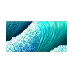 Abstract Waves In Blue And Green Yoga Headband by GardenOfOphir