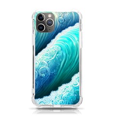 Abstract Waves In Blue And Green Iphone 11 Pro 5 8 Inch Tpu Uv Print Case