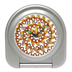 Owl Animal Bird Nature Feather Eyes Plumage Travel Alarm Clock by Ravend