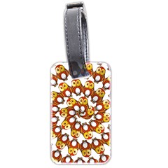 Owl Animal Bird Nature Feather Eyes Plumage Luggage Tag (two Sides) by Ravend