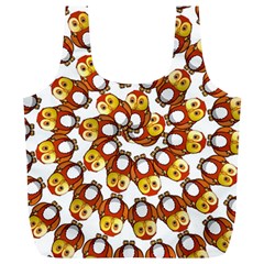 Owl Animal Bird Nature Feather Eyes Plumage Full Print Recycle Bag (xl) by Ravend