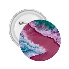 Ocean Waves In Pink 2 25  Buttons by GardenOfOphir