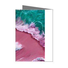 Ocean Waves In Pink Mini Greeting Cards (pkg Of 8)