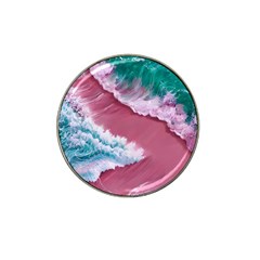 Ocean Waves In Pink Hat Clip Ball Marker by GardenOfOphir