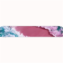 Ocean Waves In Pink Small Bar Mat by GardenOfOphir