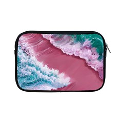 Ocean Waves In Pink Apple Ipad Mini Zipper Cases by GardenOfOphir