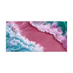 Ocean Waves In Pink Yoga Headband by GardenOfOphir