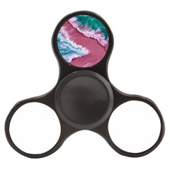 Ocean Waves In Pink Finger Spinner by GardenOfOphir