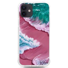 Ocean Waves In Pink Iphone 12/12 Pro Tpu Uv Print Case