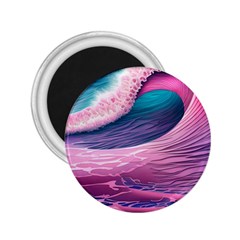 Pink Waves On The Beach Ii 2 25  Magnets by GardenOfOphir