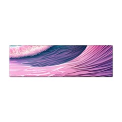 Pink Waves On The Beach Ii Sticker (bumper) by GardenOfOphir