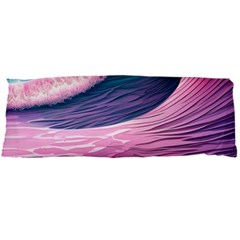 Pink Waves On The Beach Ii Body Pillow Case Dakimakura (two Sides) by GardenOfOphir