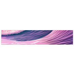 Pink Waves On The Beach Ii Small Premium Plush Fleece Scarf