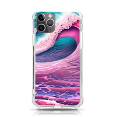 Pink Waves On The Beach Ii Iphone 11 Pro 5 8 Inch Tpu Uv Print Case by GardenOfOphir