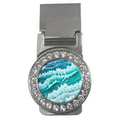 Waves On The Ocean Ii Money Clips (cz)  by GardenOfOphir