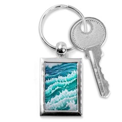 Waves On The Ocean Ii Key Chain (rectangle) by GardenOfOphir