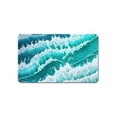 Waves On The Ocean Ii Magnet (name Card) by GardenOfOphir