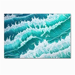 Waves On The Ocean Ii Postcard 4 x 6  (pkg Of 10) by GardenOfOphir