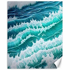 Waves On The Ocean Ii Canvas 16  X 20  by GardenOfOphir