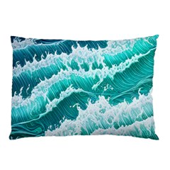 Waves On The Ocean Ii Pillow Case by GardenOfOphir