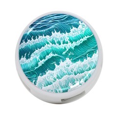 Waves On The Ocean Ii 4-port Usb Hub (one Side) by GardenOfOphir