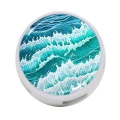 Waves On The Ocean Ii 4-port Usb Hub (two Sides) by GardenOfOphir