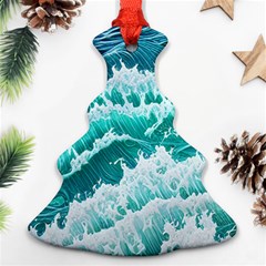 Waves On The Ocean Ii Ornament (christmas Tree)  by GardenOfOphir