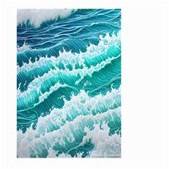 Waves On The Ocean Ii Large Garden Flag (two Sides) by GardenOfOphir