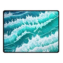 Waves On The Ocean Ii Fleece Blanket (small) by GardenOfOphir