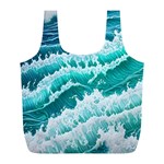 Waves On The Ocean Ii Full Print Recycle Bag (L) Back