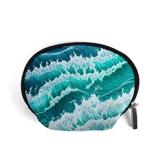 Waves On The Ocean Ii Accessory Pouch (small) by GardenOfOphir