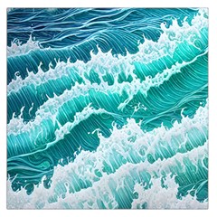 Waves On The Ocean Ii Square Satin Scarf (36  X 36 ) by GardenOfOphir