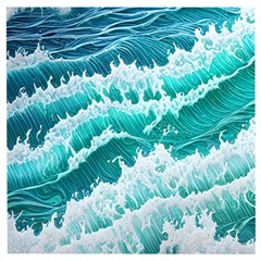 Waves On The Ocean Ii Wooden Puzzle Square by GardenOfOphir