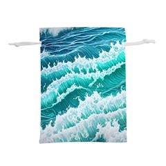 Waves On The Ocean Ii Lightweight Drawstring Pouch (m) by GardenOfOphir