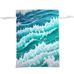 Waves On The Ocean Ii Lightweight Drawstring Pouch (xl) by GardenOfOphir