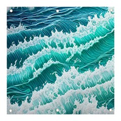 Waves On The Ocean Ii Banner And Sign 3  X 3  by GardenOfOphir