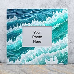 Waves On The Ocean Ii White Wall Photo Frame 5  X 7 