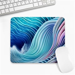 Ocean Waves Pastel Large Mousepad by GardenOfOphir