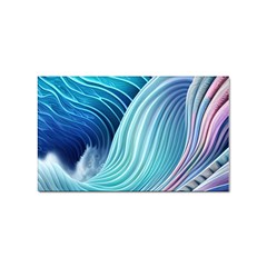 Ocean Waves Pastel Sticker (rectangular) by GardenOfOphir