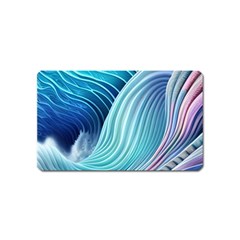 Ocean Waves Pastel Magnet (name Card) by GardenOfOphir