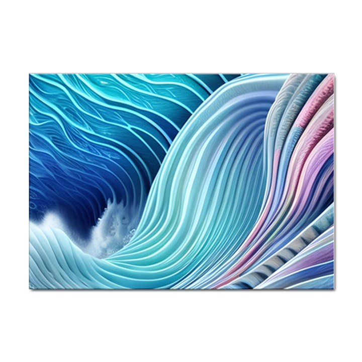 Ocean Waves Pastel Sticker A4 (10 pack)