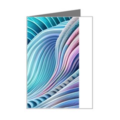 Ocean Waves Pastel Mini Greeting Card by GardenOfOphir