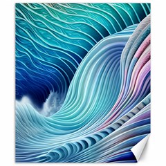 Ocean Waves Pastel Canvas 20  X 24  by GardenOfOphir