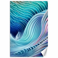 Ocean Waves Pastel Canvas 20  X 30  by GardenOfOphir