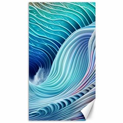 Ocean Waves Pastel Canvas 40  X 72  by GardenOfOphir